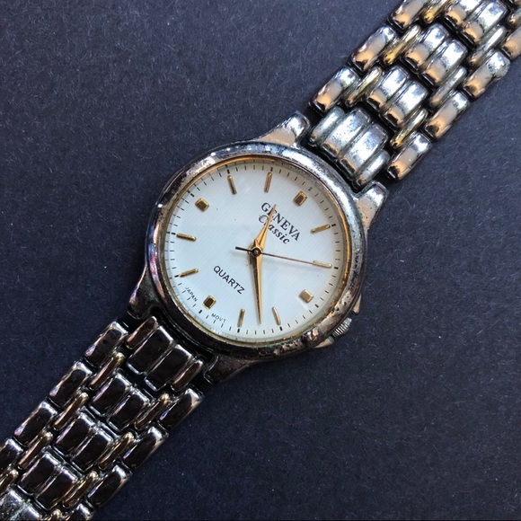 Geneva Other - VINTAGE Geneva Quartz Watch on Silver & Gold Band